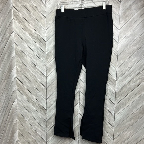 A NEW DAY Women's High Waisted Split Hem Flare Leggings SIZE L - Picture 3 of 8